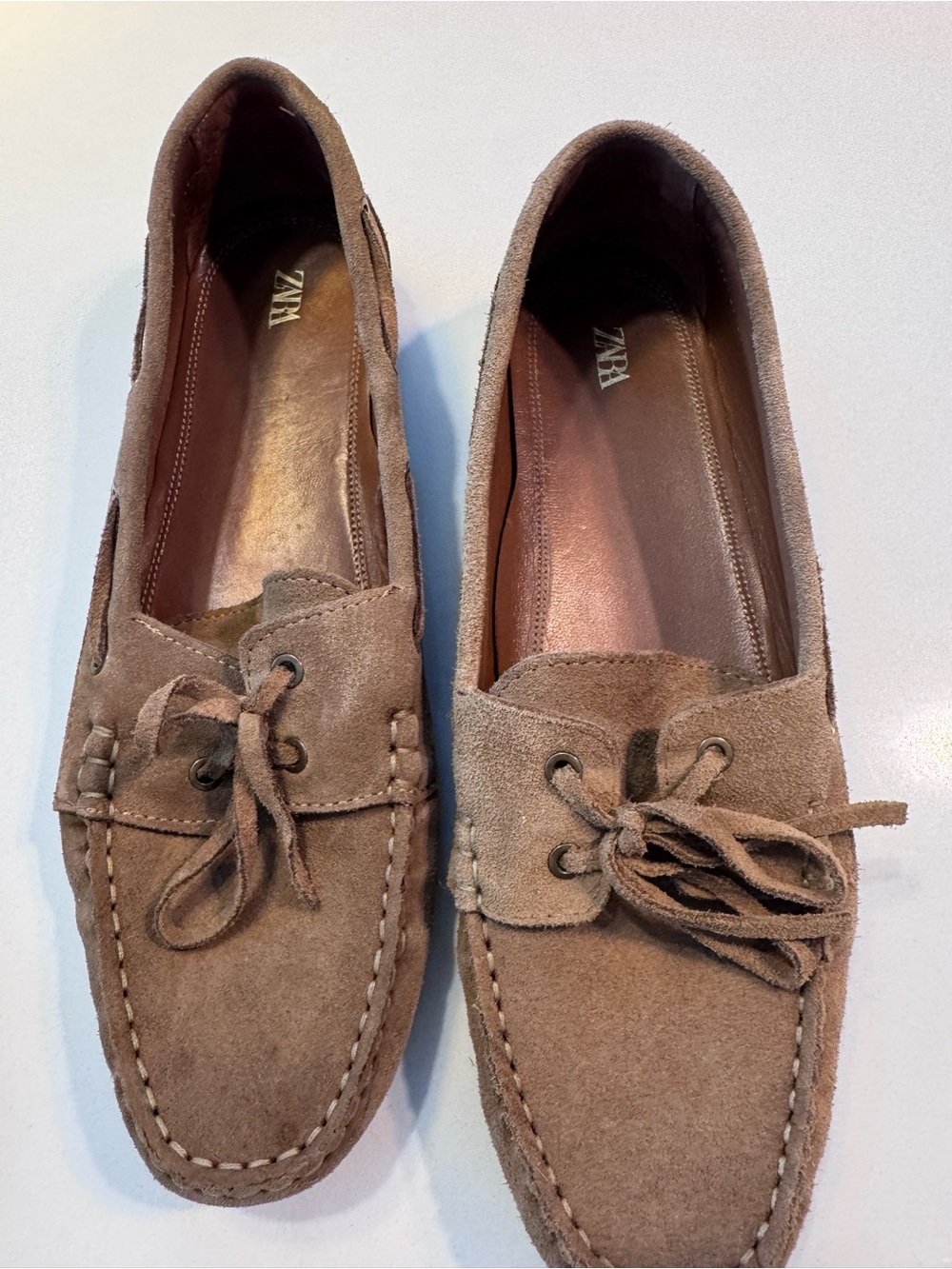 Zara like new tan boat shoes ( last season) 9